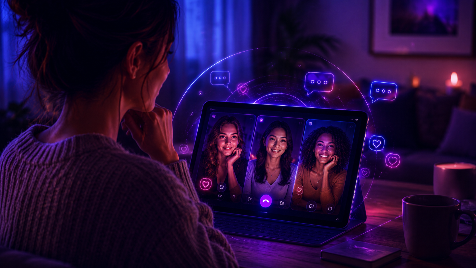 Compagnon virtuel IA personnalisé sur la plateforme Biilove